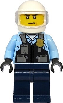 Фото LEGO City Policeman - Motorcyclist, Trans-Clear Visor (cty1143)