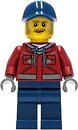 Фото LEGO City Truck Driver - Male, Dark Red Hooded Sweatshirt, Dark Blue Legs, Dark Blue Cap (cty1284)