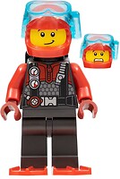Фото LEGO City Diver - Male, Black Air Tanks, Red Flippers (cty1293)