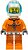 Фото LEGO City Astronaut - Male, Orange Spacesuit with Dark Bluish Gray Lines, Black Angular Beard (cty1063)