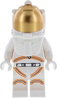 Фото LEGO City Astronaut - Female, White Spacesuit with Orange Lines, Closed Mouth Smile (cty1064)