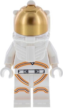 Фото LEGO City Astronaut - Female, White Spacesuit with Orange Lines, Closed Mouth Smile (cty1064)
