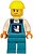 Фото LEGO City Toilet Soapbox Race Car Driver (Plumber) - Male, Dark Turquoise Overalls with Toilet Logo (cty1869)