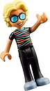 Фото LEGO Friends Alexander - Striped Top, Black Legs, Sand Blue Shoes (frnd709)