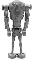 Фото LEGO Star Wars Super Battle Droid - Pearl Dark Gray, Narrow Head, Chest Light Indent (sw1321)