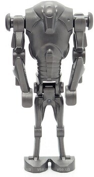 Фото LEGO Star Wars Super Battle Droid - Pearl Dark Gray, Narrow Head, Chest Light Indent (sw1321)
