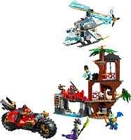 Фото LEGO Ninjago Автомобільна битва ніндзя біля будинку на дереві (71857)