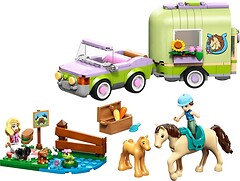 Фото LEGO Friends Причіп для коня й лошати (42695)