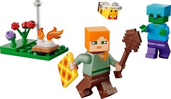 Фото LEGO Minecraft Конфлікт біля багаття Алекса (30732)