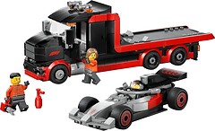 Фото LEGO City Вантажівка для демонстрації із перегоновим автомобілем Audi F1 (60493)