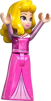 Фото LEGO Disney Aurora - Dark Pink Dress, Metallic Pink Sleeves, Gold Necklace, Yellow Hair (dis153)