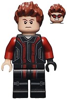 Фото LEGO Super Heroes Hawkeye - Black and Dark Red Suit, Reddish Brown Spiked Hair (sh0172)