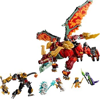 Фото LEGO Ninjago Дракон-трансформер Вайлдфаєр (71868)