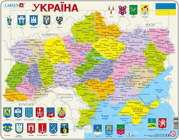 Фото Larsen Мапа України - політична (K57)