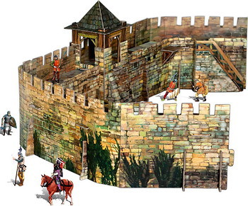 Фото Умная Бумага Средневековый город: Крепостная стена (286)