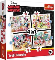 Фото Trefl Minnie Mouse Міні з друзями 4 в 1 (34355)