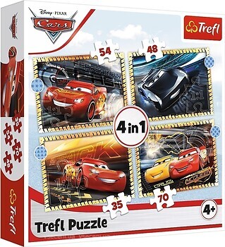 Фото Trefl Cars На старт, увага, марш! 4 в 1 (34608)