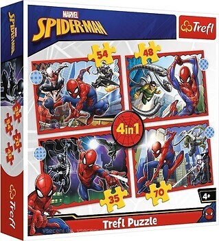 Фото Trefl Spider Man Героїчний Чоловік-Павук 4 в 1 (34384)