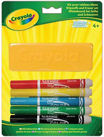 Фото Crayola Фломастери для дошки і паперу з губкою (93021)