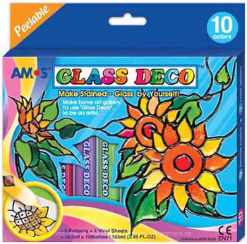 Фото Amos Glass Deco Подсолнухи (GD10P10)