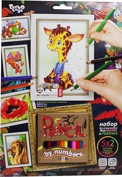 Фото Danko Toys Pencil by number Жираф (PBN-01-09)