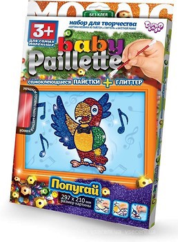 Фото Danko Toys Baby Paillette Папуга (PG-01-05)