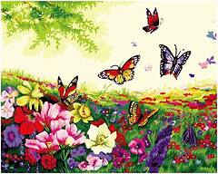 Фото Ідейка Квіти і метелики (KHO250)