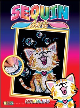 Фото Sequin Art Red Bubbles the Kitten New (SA1602)