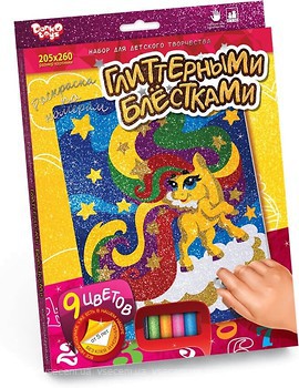 Фото Danko Toys Розмальовка глітером Поні (РГН-02-01)