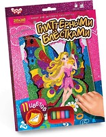 Фото Danko Toys Розмальовка глітером Фея (РГН-02-05)