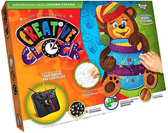 Фото Danko Toys Гліттерний ведмежа-годинник (СС-01-05)