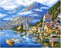 Фото Danko Toys Картина по номерами Гальштат (KpNe-01-01)