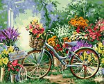 Фото ArtCraft Велосипед в квітах (12501-AC)