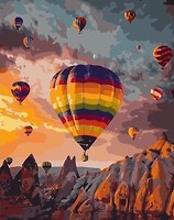 Фото Strateg Цветные воздушные шары среди гор (VA-1833)