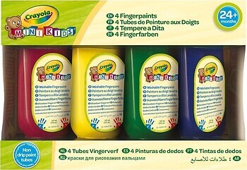 Фото Crayola Washable Mini Kids Набір пальчикових фарб (256455.106)