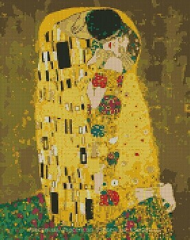 Фото Ідейка Алмазна мозайка Аура поцілунок Густав Клімт (AMO7045)