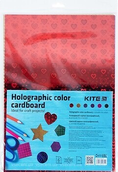 Фото Kite Картон кольоровий голографічний (K22-421)