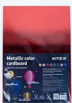 Фото Kite Картон кольоровий металізований (K22-420)