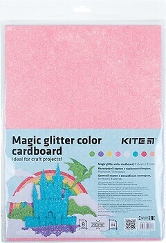 Фото Kite Картон кольоровий з чарівним глітером (K22-423)