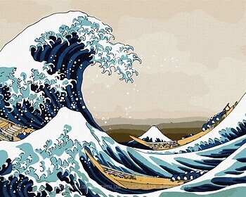 Фото Идейка Большая волна в Канагаве. Кацусика Хокусай (KHO2756)