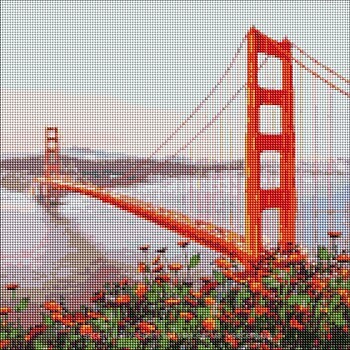 Фото Ідейка Алмазна мозаїка Ранковий Сан-Франциско (AMO7177)
