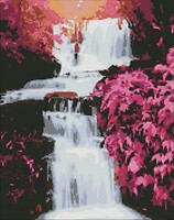 Фото Ідейка Алмазна мозаїка Тропічний водоспад (AMO7236)