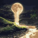 Фото Ідейка Місячний водоспад з фарбами металік (KHO5033)