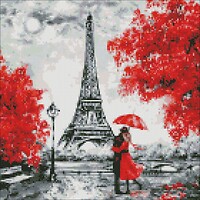 Фото Идейка Алмазная мозаика Дождливый Париж (AMO7186)