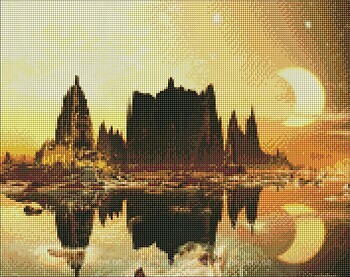 Фото Ідейка Алмазна мозаїка Золотий місто (AMO7171)