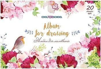 Фото Cool for School Альбом для малювання на скобі Квіти (CF60902-09)