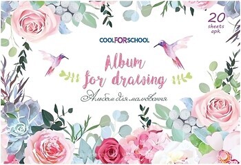 Фото Cool for School Альбом для малювання на скобі Квіти (CF60902-11)