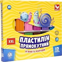 Фото Школярик Пластилін восковий прямокутний (303117001-UA)
