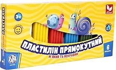 Фото Школярик Пластилін восковий прямокутний (303116001-UA)
