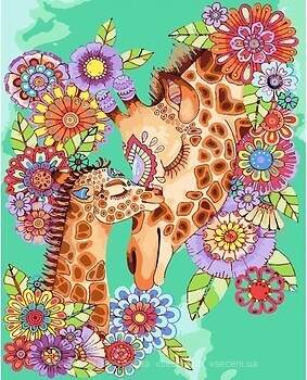Фото Strateg Мать жираф и маленький жираф (SS-6450)